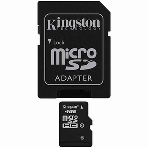 Kingston 4 GB Micro SDHC Class 10 geheugenkaart