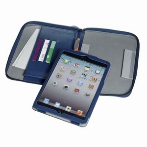 Celly Caffe Kit Book Case Navy Blue for iPad Mini