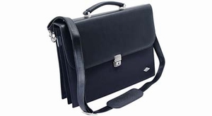 WEDO Women's Flap-over Briefcase ELEGANCE - Black